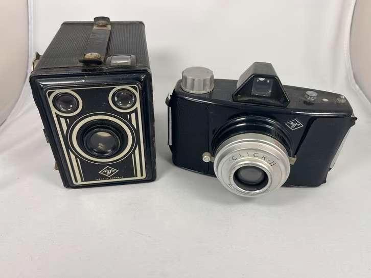 Agfa Synchro Box & Agfa Click-II, Audio, Tv en Foto, Fotocamera's Analoog, Gebruikt, Compact, Overige Merken, Ophalen of Verzenden