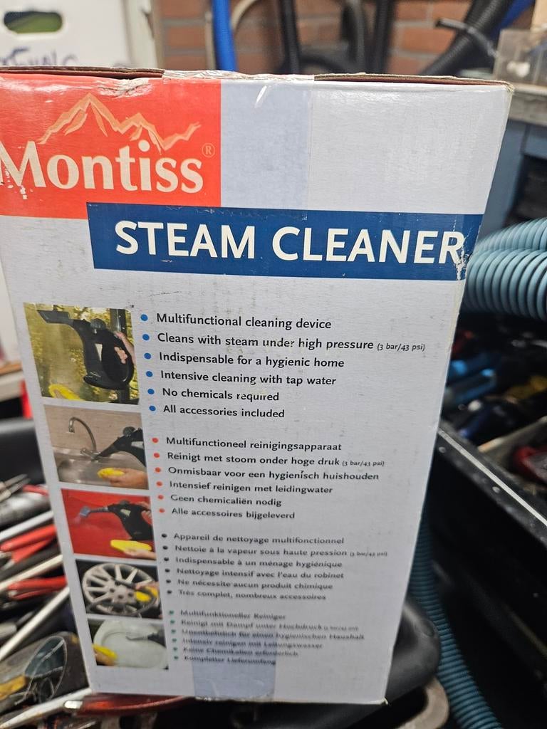 Montiss Stoomreiniger - Multifunctioneel & Hygiënisch, Ophalen of Verzenden, Nieuw