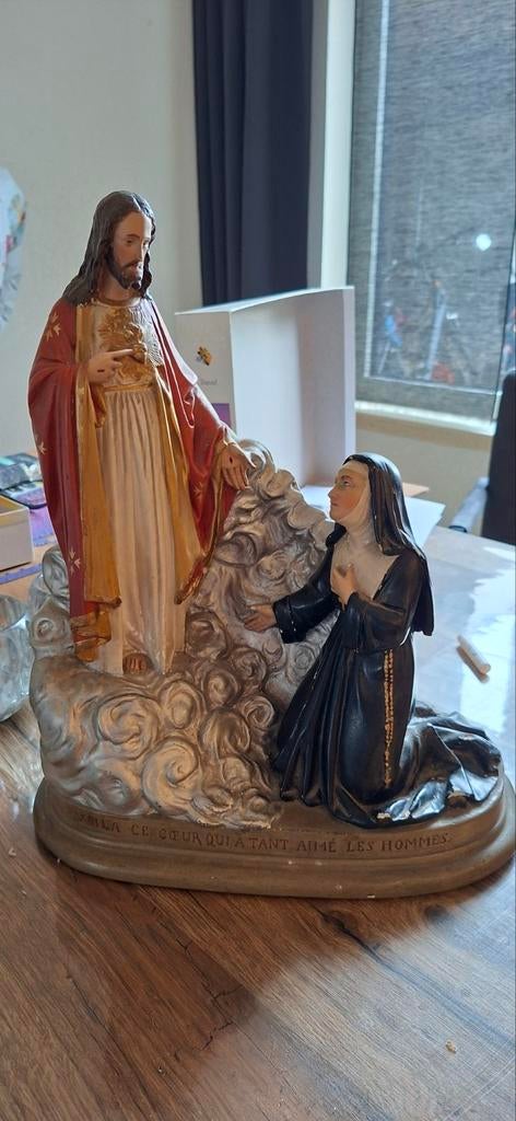 Beeld Sint Margaretha Maria Alacoque, Antiek en Kunst, Antiek | Religie, Ophalen