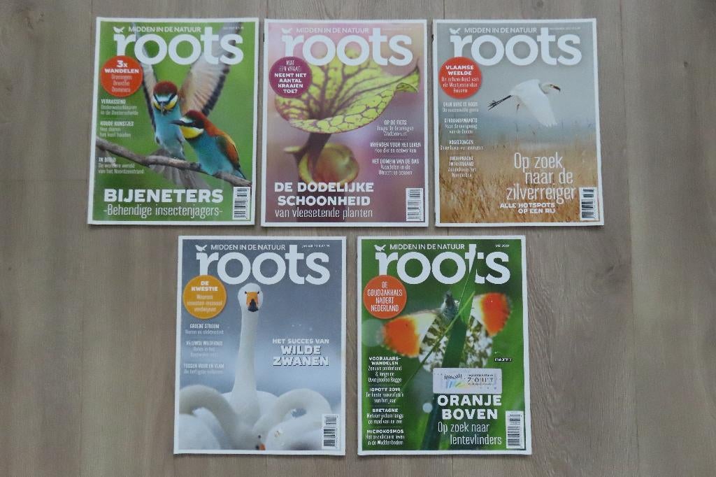 Roots - midden in de natuur - 5 stuks, Boeken, Tijdschriften en Kranten, Ophalen of Verzenden, Zo goed als nieuw, Wetenschap en Natuur