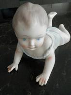 Baby beeldjes, jongen en meisje, vintage, piano., Antiek en Kunst, Ophalen of Verzenden