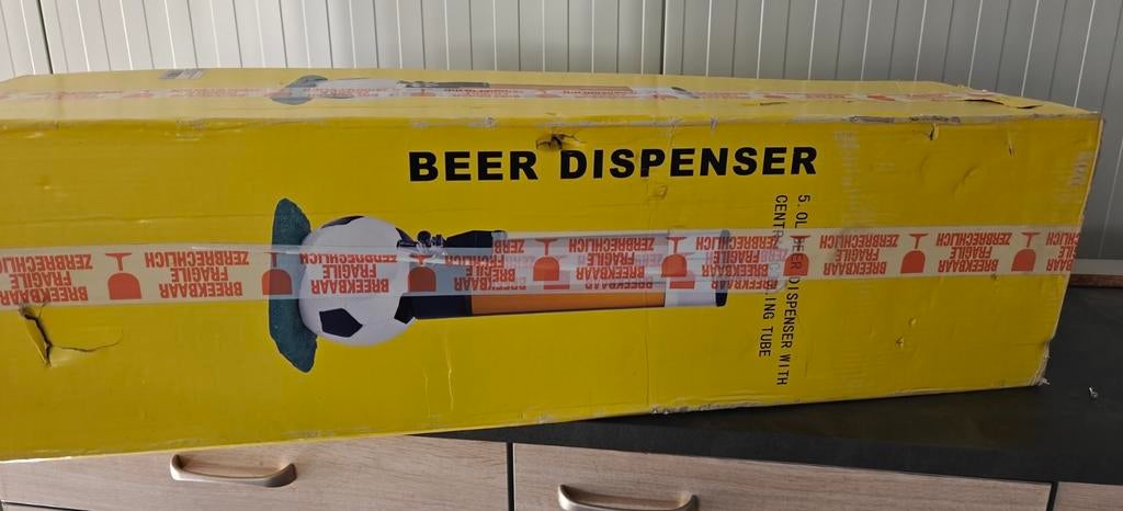 Bier dispenser 5 liter voetbal, Ophalen of Verzenden, Nieuw, Overige merken