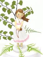 Communie meisje met haar bijbel en rozenkrans., Ophalen of Verzenden, Nieuw, Versiering, Overige