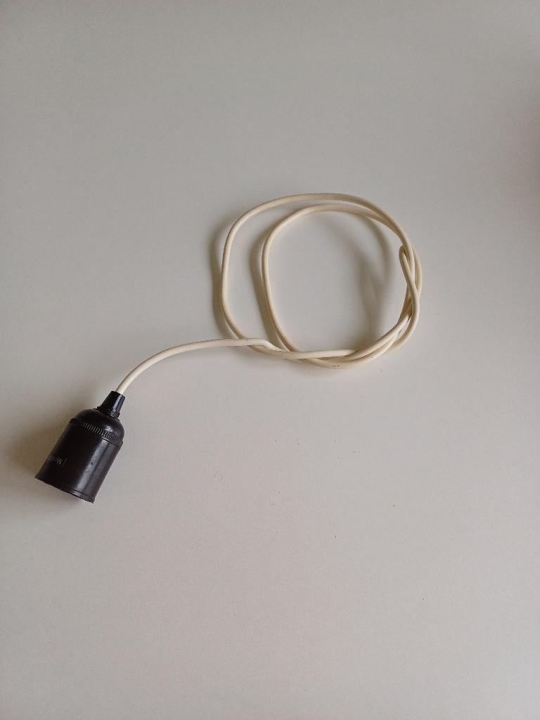 Antiek bakeliet lamp fitting max 60wat, Ophalen of Verzenden
