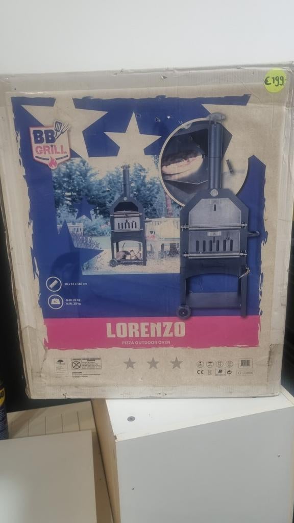 Lorenzo Pizza Outdoor Oven - Nieuw in doos, Ophalen of Verzenden