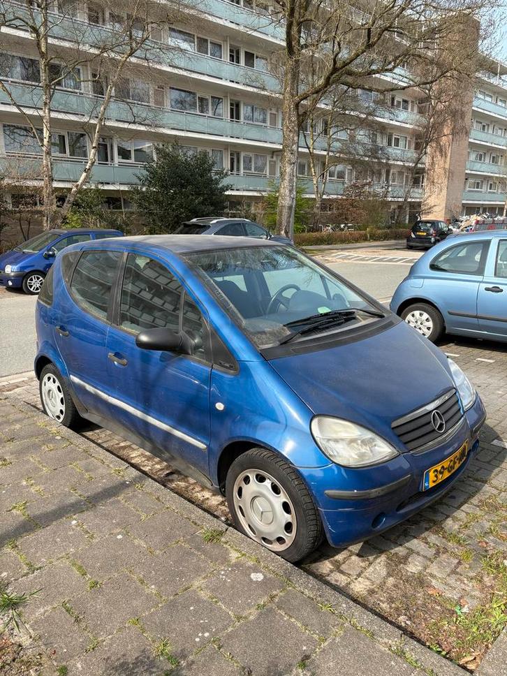 Mercedes-Benz A-Klasse 1.6 A160 AUT 2000 Blauw, Auto's, Mercedes-Benz, A-Klasse, Benzine, Hatchback, Automaat, Origineel Nederlands