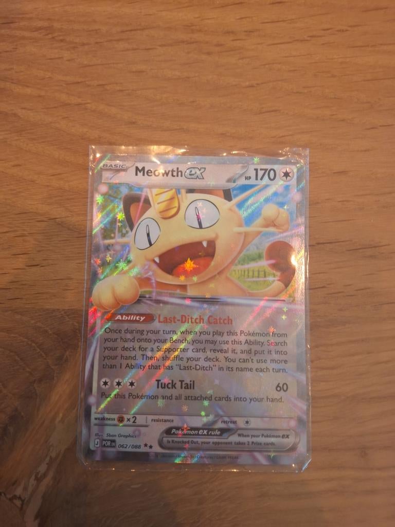 Pokémon kaarten - Meowth EX, Energy en diverse kaarten, Ophalen of Verzenden, Zo goed als nieuw, Meerdere kaarten, Foil