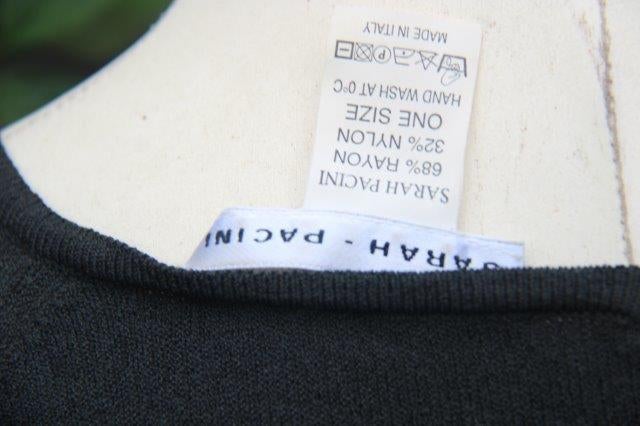 Tuniek zwart Sarah Pacini 1mt (S/M) Vaste prijs OPRUIMING, Sarah Pacini, Zwart, Ophalen of Verzenden, Zo goed als nieuw