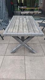 Antraciet tuintafel 180x90 cm - Gebruikt, maar prima, Tuin en Terras, Ophalen, Gebruikt, Rechthoekig, Overige materialen