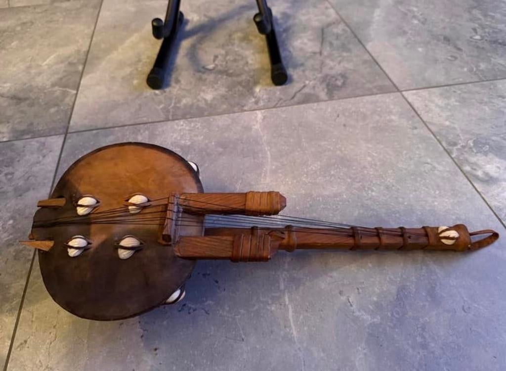 Unieke Afrikaanse Kora - Handgemaakt Snaarinstrument, Ophalen of Verzenden, Zo goed als nieuw, Harp