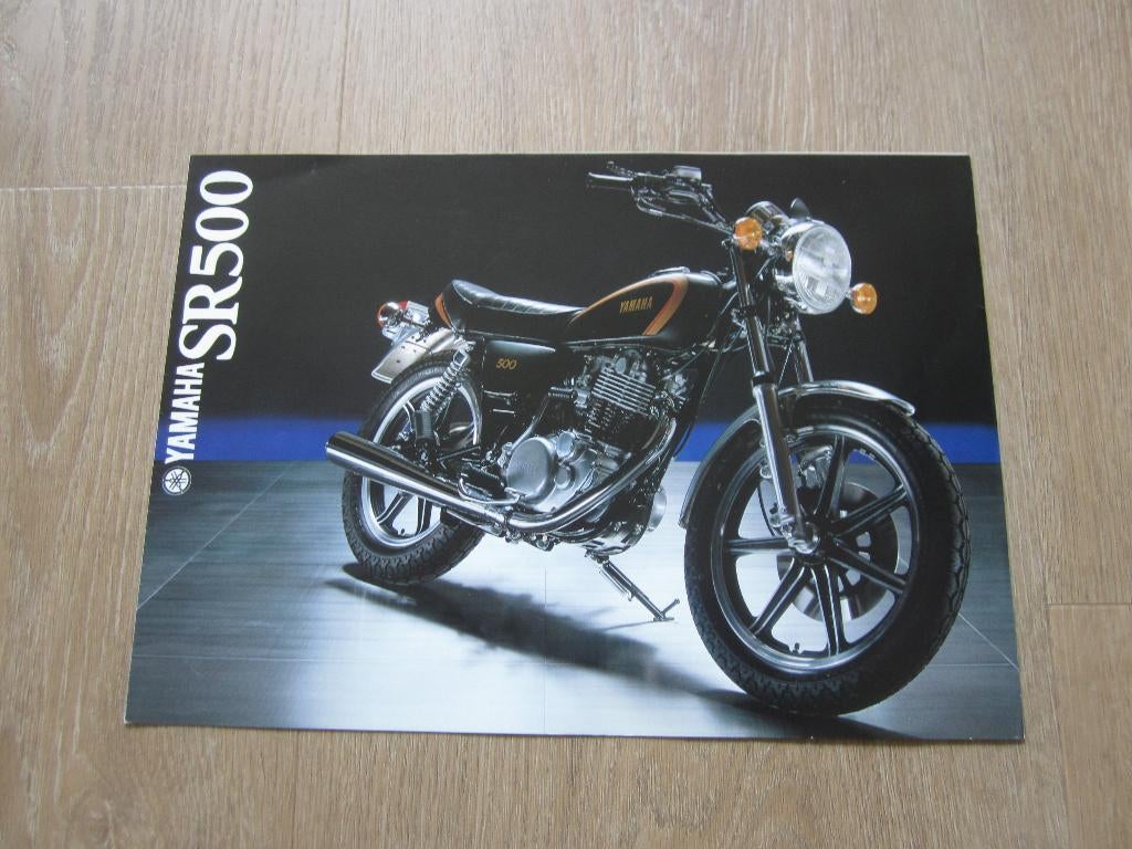 Yamaha SR 500 brochure folder 1980, Motoren, Handleidingen en Instructieboekjes, Yamaha, Ophalen of Verzenden