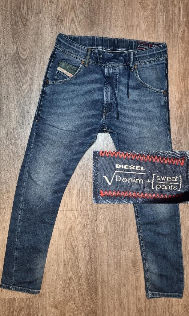 Diesel JOGG JEANS W26 L28 = 26x28 KROOLEY-NE #D1585, Diesel, Blauw, Diesel, W32 (confectie 46) of kleiner
