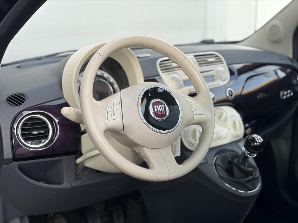 Fiat 500 1.2 Lounge Pano/Unieke uitvoering!, Auto's, Fiat, Voorwielaandrijving, Euro 5, Stof, Gebruikt