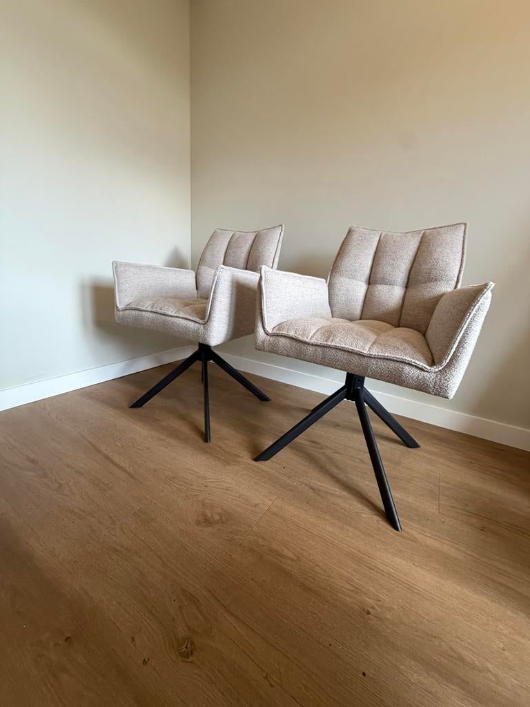 Draaistoelen - eetkamerstoelen met armleuning - set van 2, Ophalen, Twee, Overige kleuren, Nieuw