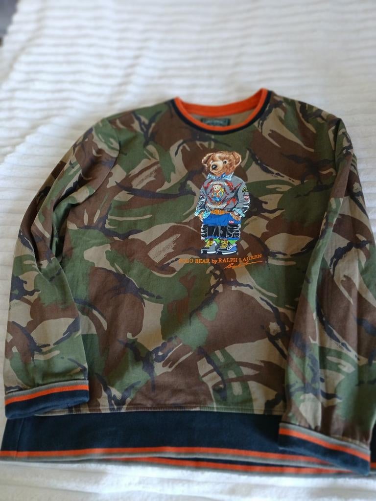 Ralph Lauren Polo Bear camouflage trui, Ophalen of Verzenden