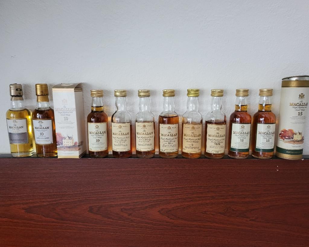 Macallan miniaturen, Ophalen of Verzenden