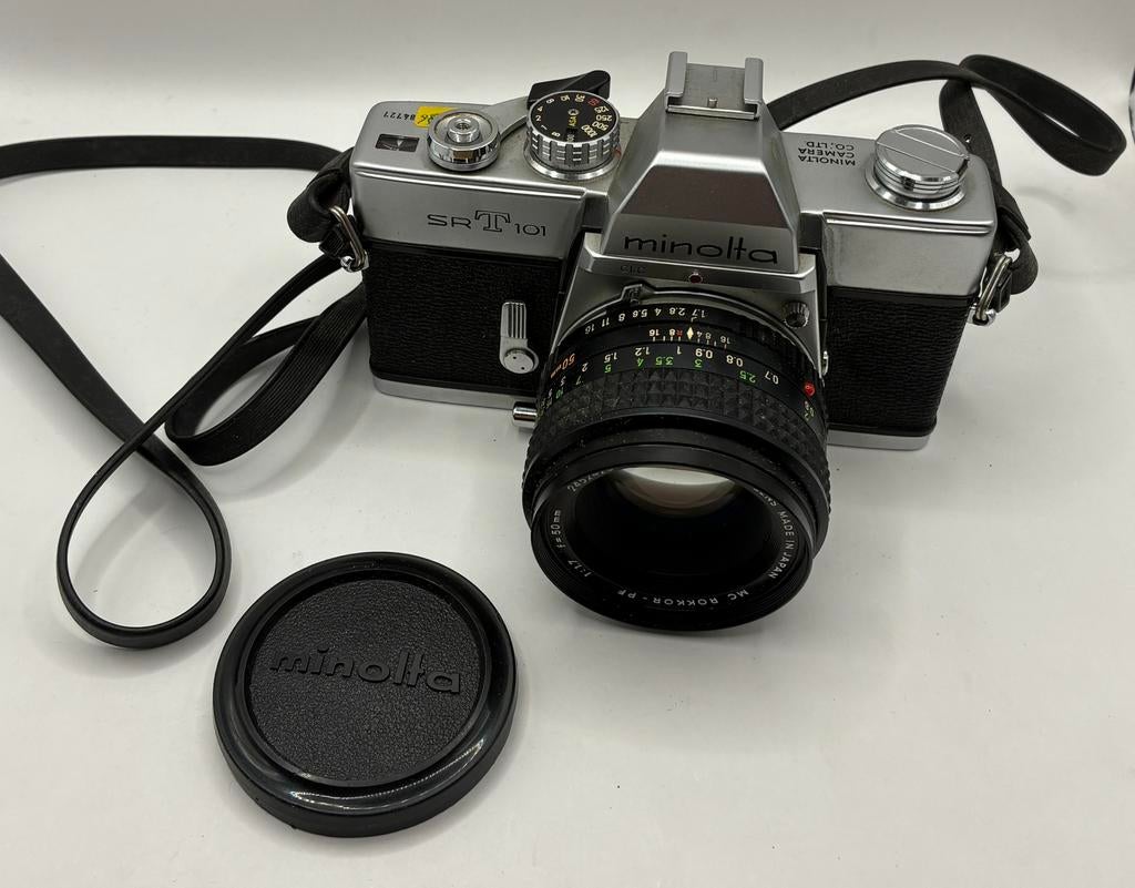 Minolta srT101, Audio, Tv en Foto, Fotocamera's Analoog, Ophalen of Verzenden, Zo goed als nieuw, Spiegelreflex, Minolta