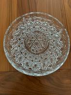 Vintage serveerschaal, Ophalen of Verzenden, Zo goed als nieuw, Rond, Glas