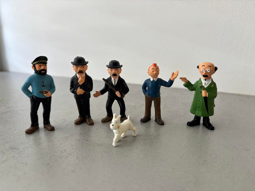 Originele Kuifje figuren set, Ophalen of Verzenden, Kuifje, Zo goed als nieuw, Beeldje of Figuurtje