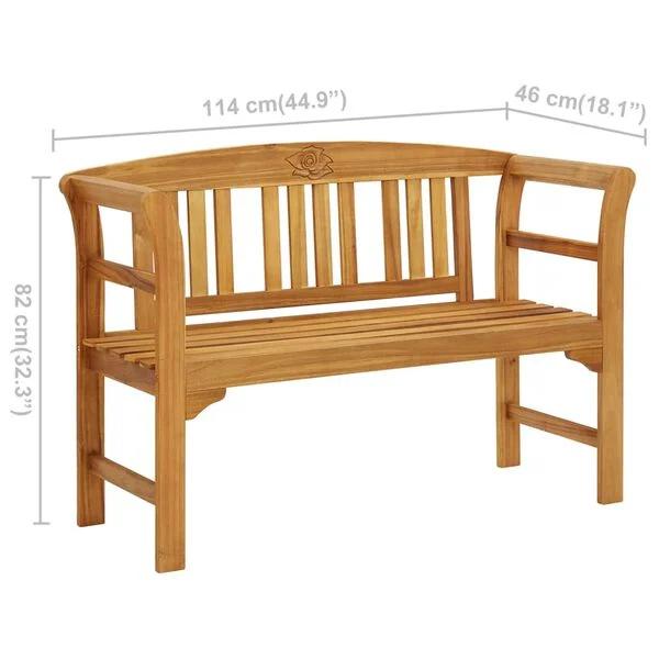 Acaciahout tuinbank 114 cm -nieuw in doos-, Antiek en Kunst, Antiek | Meubels | Stoelen en Banken, Ophalen of Verzenden