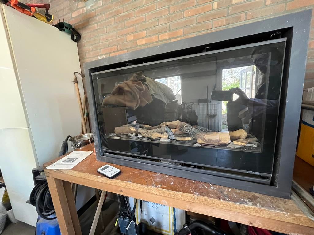 Inbouwgashaard Bellfires 2015 Unica2-90, Ophalen, Gebruikt, Inbouwhaard, Gashaard