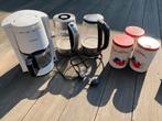Koffiezetapparaat, waterkoker en koffieblikken set, Ophalen, Gebruikt, Gemalen koffie, Combi