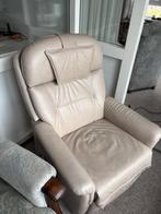 sta op stoel, Huis en Inrichting, Fauteuils, Ophalen, Minder dan 75 cm, Leer, Zo goed als nieuw