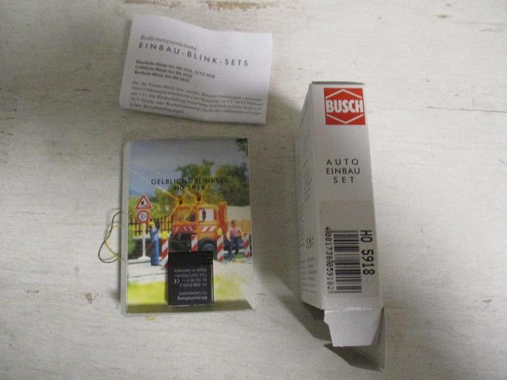 Busch Blinksets 4x, Hobby en Vrije tijd, Modeltreinen | H0, Zo goed als nieuw, Overige typen, Gelijkstroom of Wisselstroom, Overige merken