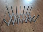 Uitschuifbaar bordenrek/ deksels- Roestvrij staal, Ophalen, Gebruikt, Bordenrek, Zilver