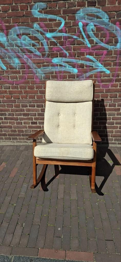 Rockingchair Hans Olsen voor Juul Kristensen, Ophalen, Gebruikt, Overige kleuren, Deens design, Vintage