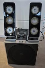 Logitech Z4 2.1 Speakerset met Subwoofer, Overige merken, Gebruikt, Ophalen of Verzenden, Complete surroundset