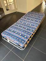 Stretcher bed met matras, Ophalen, Gebruikt, Eenpersoons, Blauw