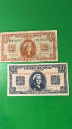 Bankbiljetten wikhrlmina 1 en 2 1/2 gulden, Postzegels en Munten, Bankbiljetten | Nederland, Ophalen of Verzenden, 2½ gulden, Los biljet