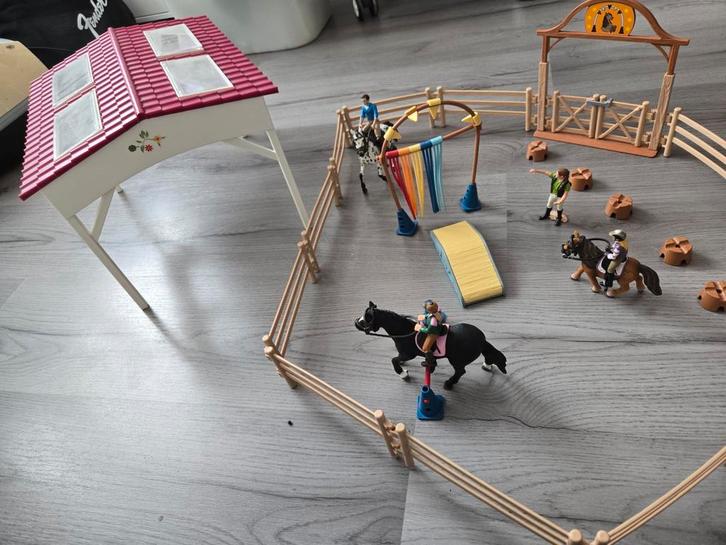 Schleich paardenspeelset, Kinderen en Baby's, Speelgoed | Overig, Gebruikt, Jongen of Meisje, Ophalen
