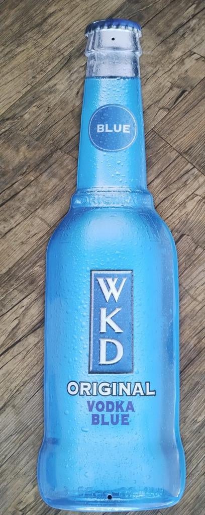 WKD Vodka Blue reclamebord, Ophalen of Verzenden, Gebruikt, Reclamebord