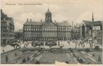 Amsterdam. Dam met Koninklijk Paleis en trams, Ophalen of Verzenden, Voor 1920, Noord-Holland