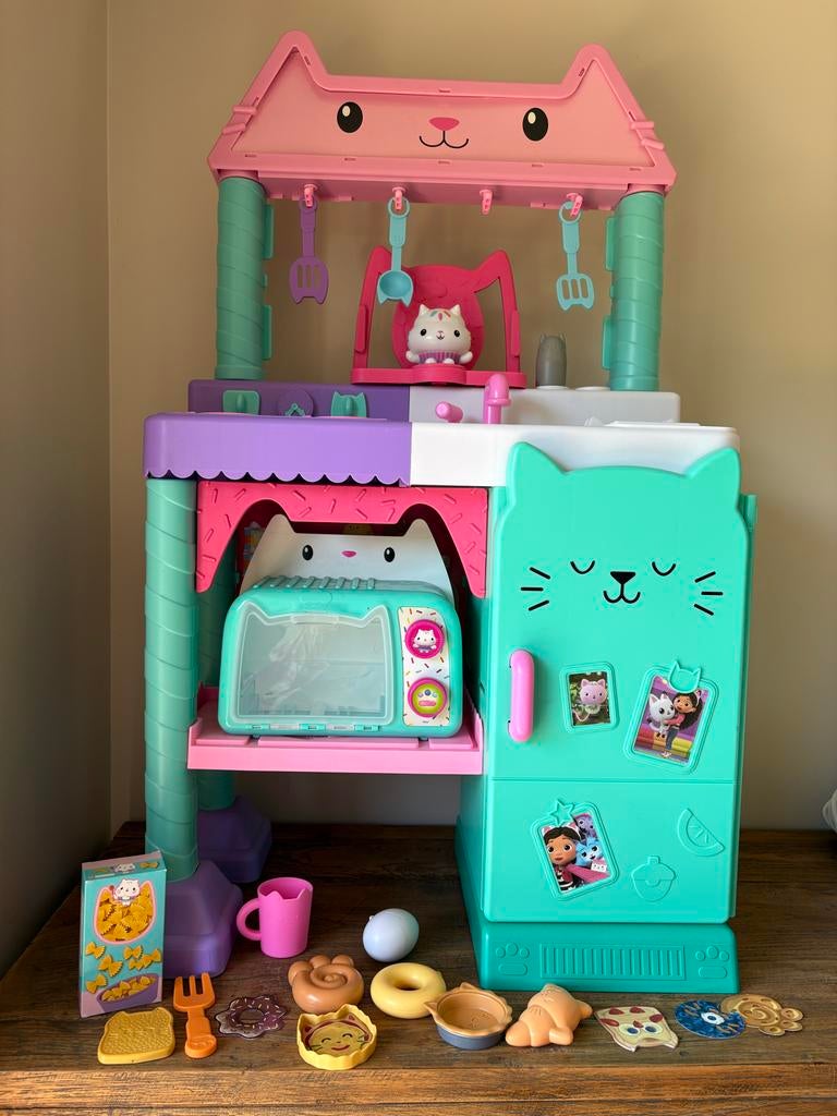 Gabby's Poppenhuis Keuken Speelset met geluid, Ophalen, Zo goed als nieuw, Kunststof, Speelkeuken