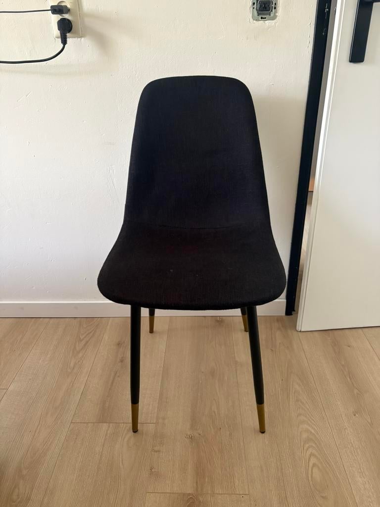 Zwarte stoel, Huis en Inrichting, Stoelen, Ophalen, Gebruikt, Zwart, Eén