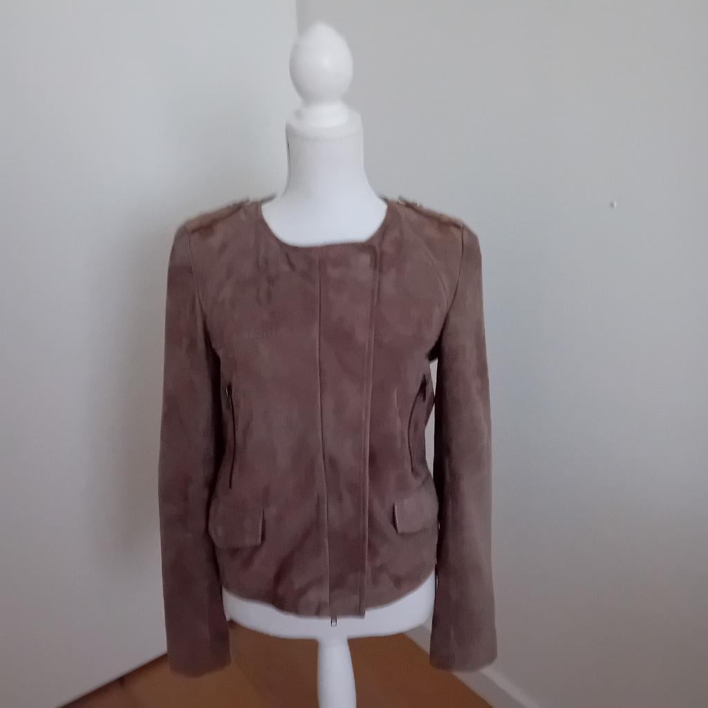 Suede jasje Comptoir des Cotonniers maat L NIEUW  TOPMERK!!!, Overige kleuren, Comptoir des Cotonniers, Maat 42/44 (L), Nieuw
