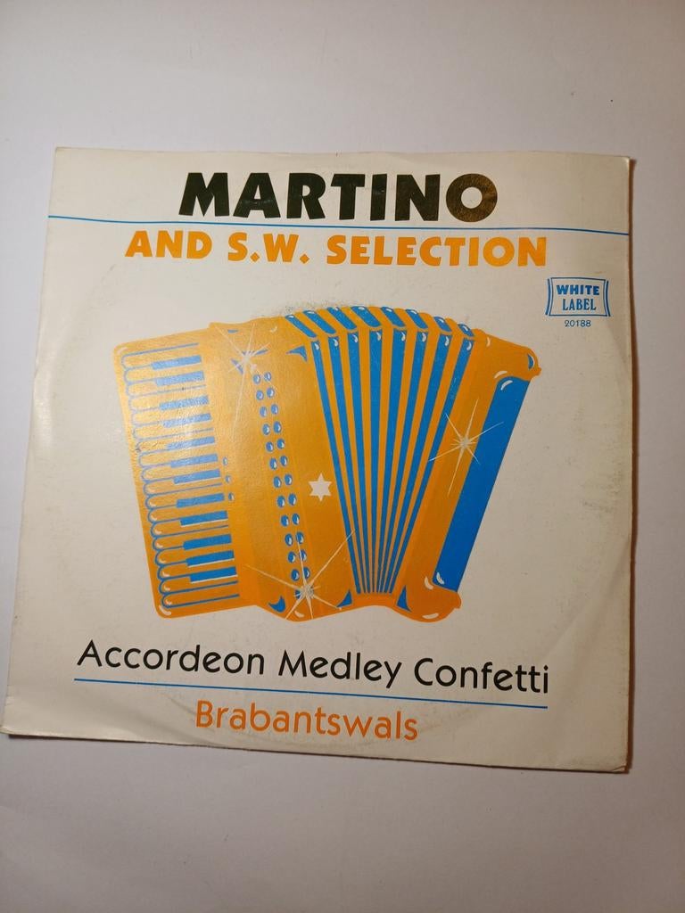 Martino and S.W, selection - Acordeon medley confetti, Cd's en Dvd's, Vinyl Singles, Overige genres, 7 inch, Single, Ophalen of Verzenden