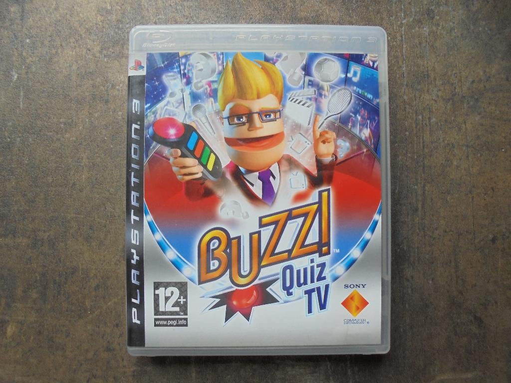 Buzz Quiz TV voor PS3 (zie foto's) II, Puzzel en Educatief, Gebruikt, Ophalen of Verzenden, 3 spelers of meer