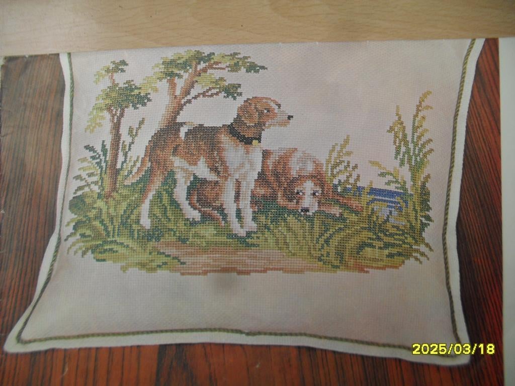 Z.G.A.N. borduurpatroon 2 honden Cewec. En Verkoop DMC Garen, Hobby en Vrije tijd, Borduren en Borduurmachines, Ophalen of Verzenden