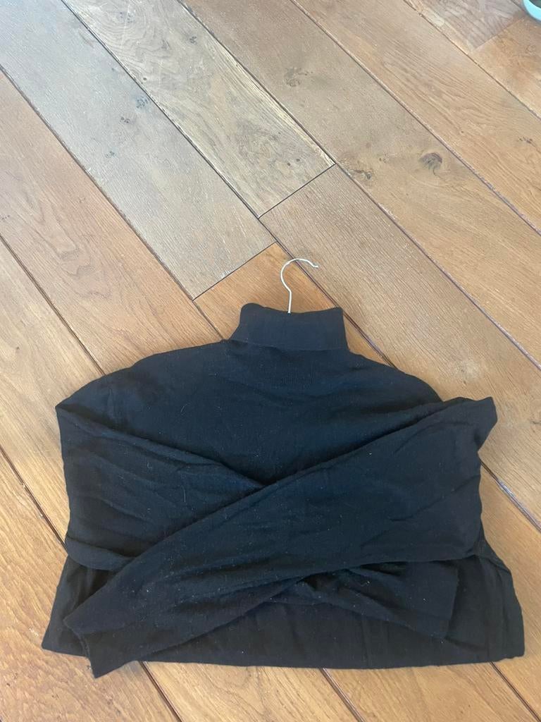 Zwarte Zara wollen/cashmere coltrui, L, Zwart, Maat 42/44 (L), Ophalen of Verzenden, Lange mouw