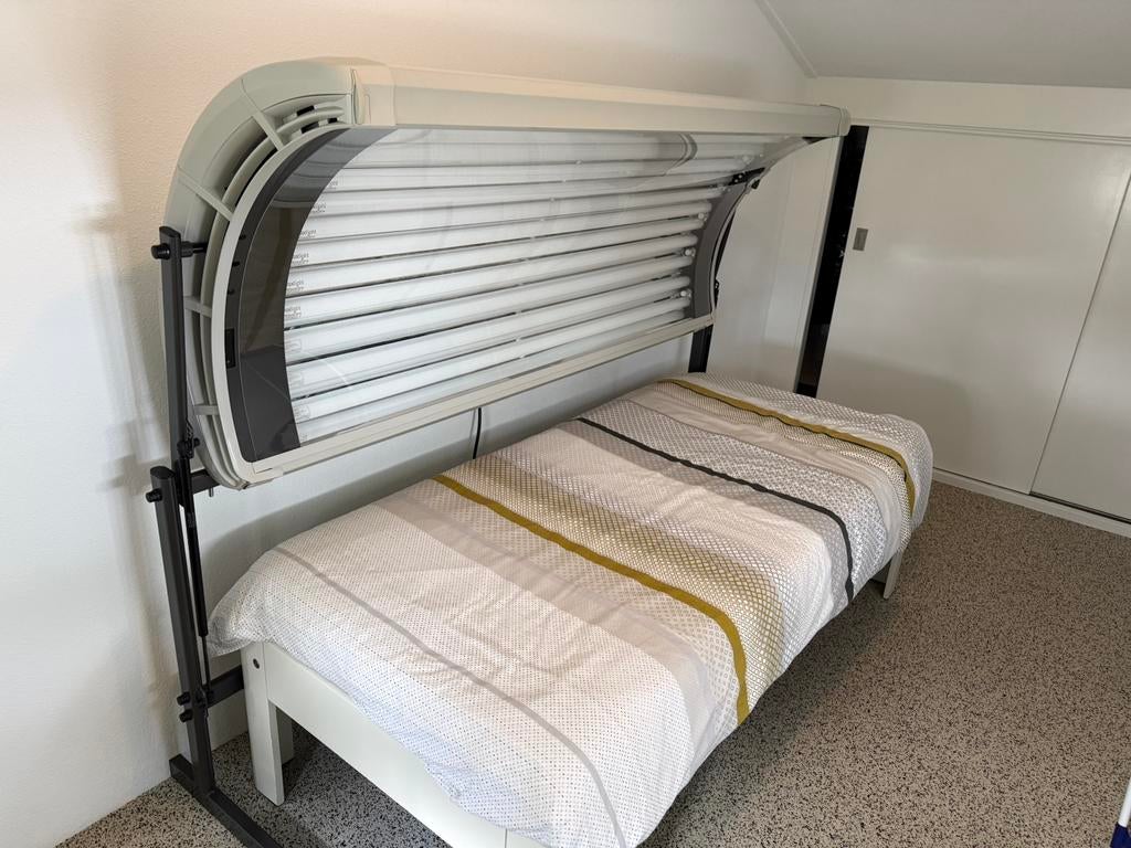 Hapro Jade Zonnehemel 12 lamps, Witgoed en Apparatuur, Zonnebanken en Gezichtsbruiners, Ophalen, Zo goed als nieuw, Zonnebank enkelzijdig