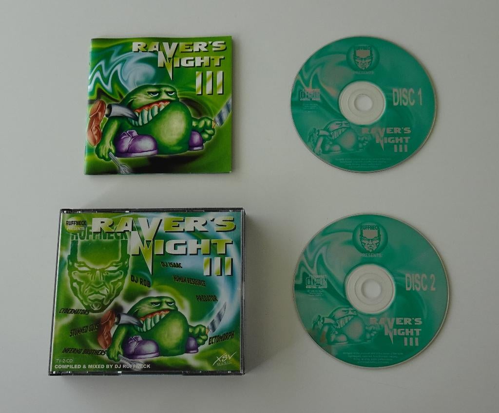 DJ Ruffneck - Raver's Night III - 2xCD Hardcore uit 1996, Cd's en Dvd's, Ophalen, Zo goed als nieuw