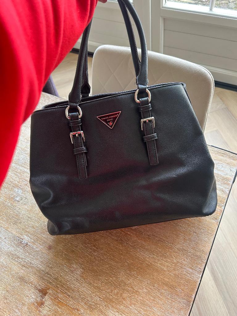 David Jones dames handtas zwart, Sieraden, Tassen en Uiterlijk, Tassen | Damestassen, Ophalen of Verzenden, Gebruikt, Zwart, Handtas
