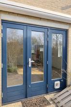 Openslaande tuindeuren + kozijn hout HR++ meerpuntssluiting, Doe-het-zelf en Verbouw, Ophalen, Gebruikt, Buitendeur, Hout