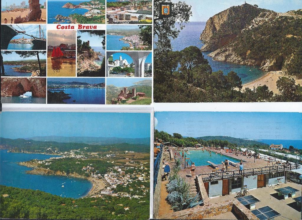 40 Ansichtkaarten Spanje La Eccala- Costa Brava etc., Ophalen of Verzenden, 1960 tot 1980, Gelopen, Spanje