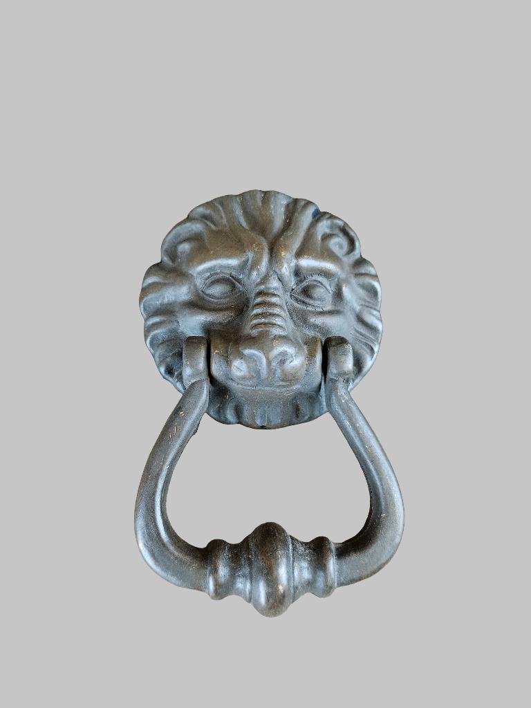 Antieke bronzen Deurklopper (Leeuwenkop), Ophalen of Verzenden