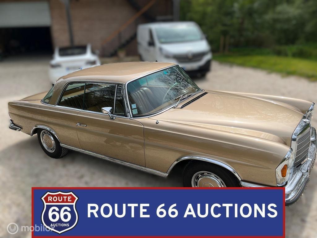 Mercedes-Benz 280 SE 3.5 Coupe | 1971 | Route 66 Auctions, Auto's, Overige carrosserieën, Zwart, Mercedes-Benz, Bedrijf